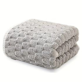 "Professional-Grade Microfiber Waffle Towels - Super Absorbent Textured Design for Hair Salons, Spas & Athletic Facilities" (Quantity: 1pc gray)