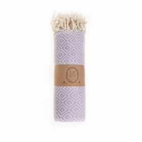 Malta Beach Towel (Color: Lilac, size: 38'' x 70'')