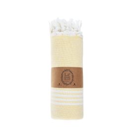Asena Beach Towel (Color: Yellow, size: 38'' x 70'')